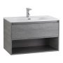 Фото тумба подвесная belbagno kraft 80 cemento grigio 