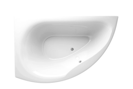 Фото акриловая ванна alpen dallas правая 160*105 см, белая