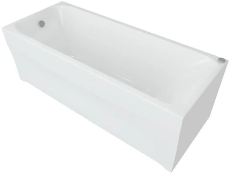 Фото акриловая ванна aquatek альфа 140*70 см, белая