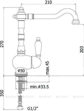 Фото смеситель для кухни paffoni melissa fme181cr, хром