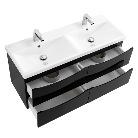 Фото тумба подвесная belbagno marino-cer 120 nero lucido 