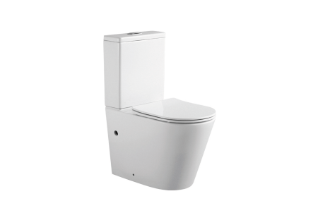 Фото унитаз-компакт напольный безободковый с бачком aquatek вега aq2904-00 630*385*815 мм, горизонтальный выпуск, тонкое сиденье с механизмом плавного закрывания, крепеж