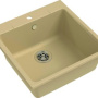Фото мойка кухонная ewigstein gerd 51х51 бежевый