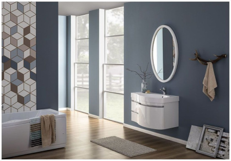 Зеркало с подсветкой Aquanet Сопрано 70 белый