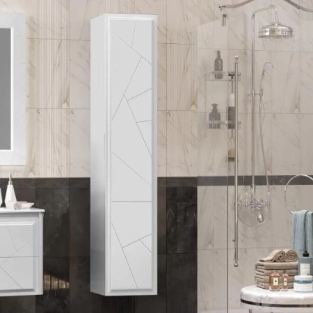 Фото пенал подвесной opadiris луиджи 35 см, белый матовый