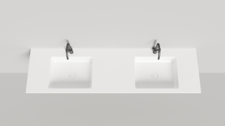 Фото раковина salini s-stone onda 1402202mrf 180см, матовая покраска по ral полностью