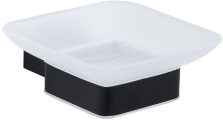 Фото мыльница настенная allen brau infinity 6.21004-31, черная матовая