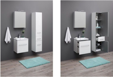 Фото пенал подвесной aquanet порто 35 белый