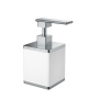 Фото дозатор настольный квадратный boheme 10969-w-cr, белый/хром