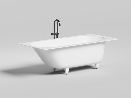 Фото ванна salini s-sense ornella kit 102412mrf 180*80 см, матовый покраска по ral полностью