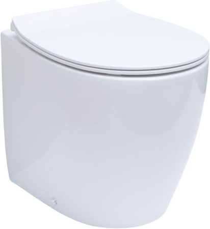 Фото унитаз приставной allen brau fantasy 4.11007.20 безободковый, белый глянец