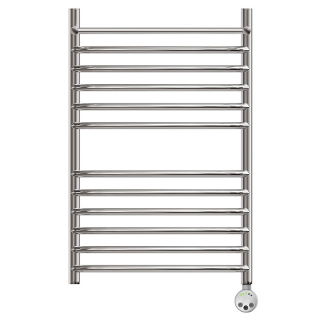 Фото полотенцесушитель электрический point альфа pn05158spe п11 500x800 с полкой левый/правый, хром