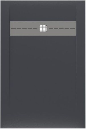 Фото поддон литьевой камень allen brau infinity 8.21003-am 120*90 см, антрацит