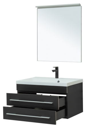 Фото комплект мебели aquanet верона 75 new черный матовый