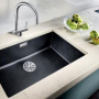 Фото мойка для кухни из искусственного камня blanco subline 800-u 523148 серый беж
