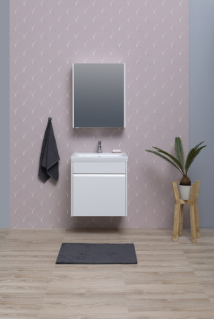 Фото зеркало-шкаф aquanet палермо 60 белый