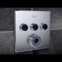 Фото смеситель с термостатом grohe grohtherm smartcontrol 29904ls0 для душа встраиваемый белый