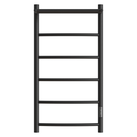 Фото полотенцесушитель электрический point афина pn04848pb п5 400x800 с полкой, диммер справа, черный