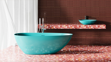 Фото ванна salini s-stone paola 101512smrf 172*82 см, матовая покраска по ral полностью