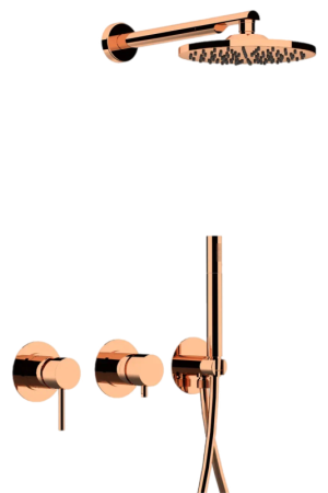Фото душевая система remer x style x96s02orl, медь глянцевая