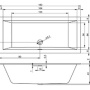 Фото акриловая ванна riho rething cubic br0800500000000 180х80
