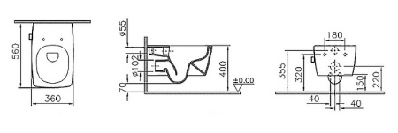 Фото унитаз подвесной безободковый с биде vitra metropole rim-ex 7672b003-1687 с функциями vitraflush и vitrafresh, с емкостью для чистящей жидкости