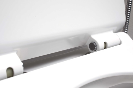 Фото унитаз подвесной безободковый aquanet rimless glide-w cl-11042 белый, сиденье микролифт