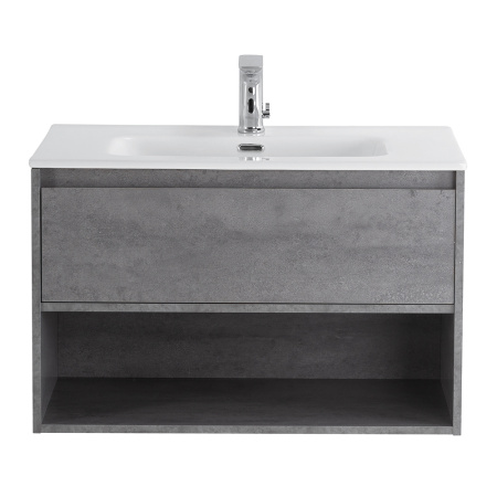 Фото тумба подвесная belbagno kraft 80 cemento grigio 