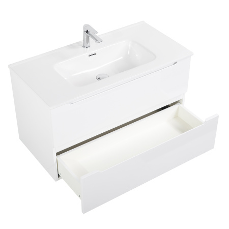 Фото тумба подвесная belbagno etna 100 bianco lucido 