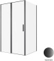 Фото душевой угол allen brau priority 3.31033.bba + 3.31048.bba 120*100*200 см, профиль черный браш