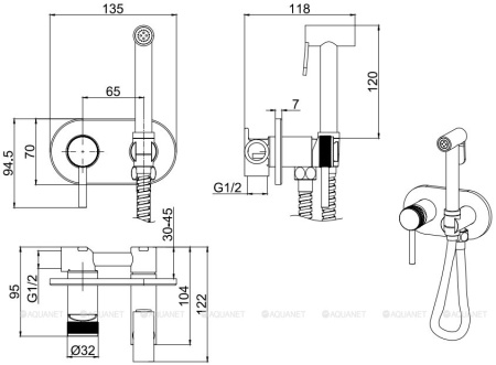 Фото гигиенический душ allen brau priority 5.31005-31, черный матовый Фото гигиенический душ allen brau priority 5.31005-31, черный матовый