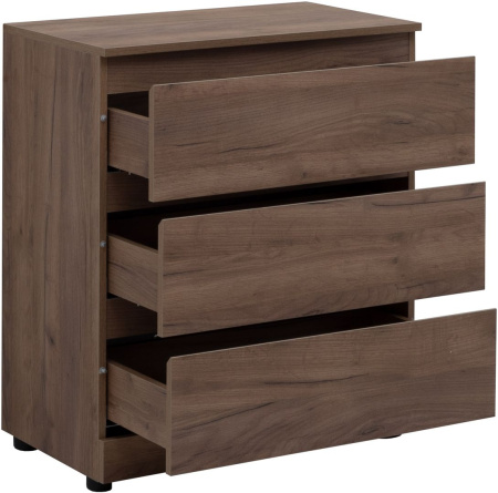 Фото комод aquanet сканди 70*40 см, дуб крафт (3 ящика)