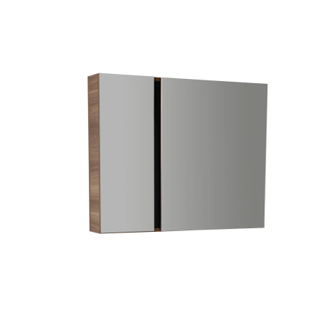 Фото зеркало-шкаф creavit verti 100 см ve1100.00.vv, светлый орех