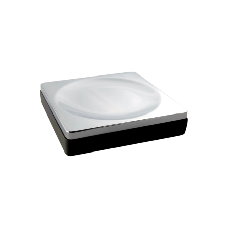 Фото мыльница настольная квадратная boheme 10960-b-cr, черный/хром