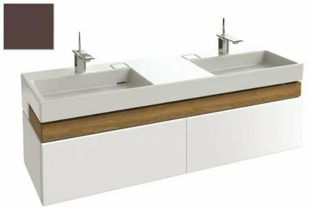 Фото тумба для раковины jacob delafon terrace eb1189-n23 150 см, ледяной коричневый блестящий