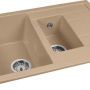 Фото гранитная мойка aquagranitex m-21k песочный