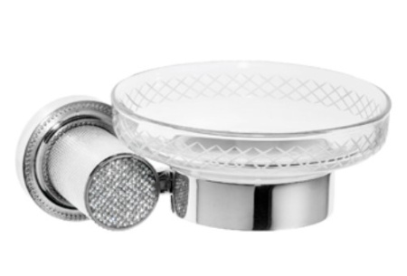 Фото мыльница настенная boheme royale cristal 10923-cr, хром