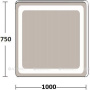 Зеркало с подсветкой De Aqua Смарт 10075