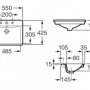 Фото раковина roca diverta 32711600y 55 встраиваемая сверху