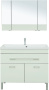 Фото комплект мебели aquanet верона 100 белый (напольный 1 ящик 2 дверцы)