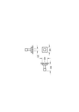 Фото крючок vitra q-line a44998, хром