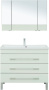 Фото комплект мебели для ванной aquanet верона 100 белый (напольный 3 ящика)