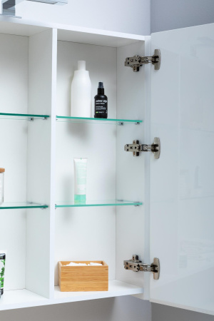 Фото зеркало-шкаф aquanet йорк 85 белый