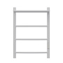 Фото полотенцесушитель электрический point афина pn04846pw п3 400x600 с полкой, диммер справа, белый