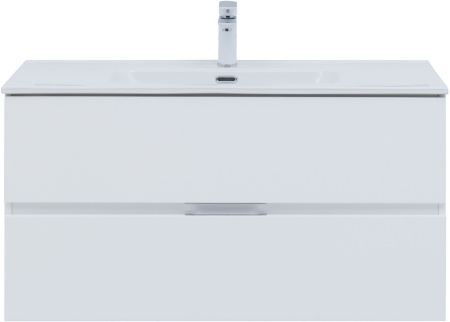 Фото комплект мебели aquanet алвита new 100 2 ящика, белый матовый