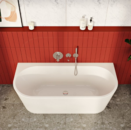 Фото ванна акриловая vitra geo 65420006000 180*80 см, белая