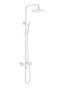 Фото душевая колонна boheme uno термостат 468-t-mw, белая матовая