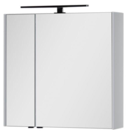 Фото зеркало-шкаф aquanet латина 80 белый