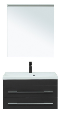 Фото комплект мебели aquanet верона 75 new черный матовый