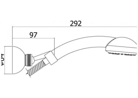 Фото душевой гарнитур paffoni trieste bis zdup082cr, хром